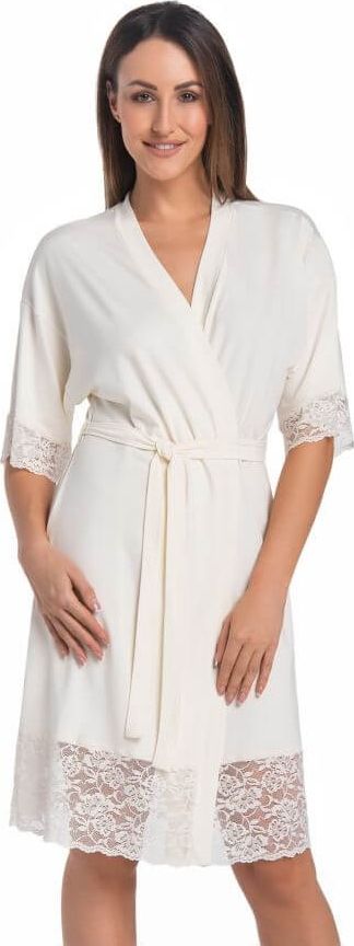 Teyli Szlafrok Damski Wiskozowy Gloria XS Ecru