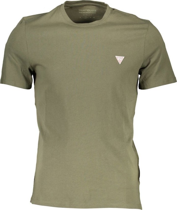 Guess GUESS JEANS MĘSKI T-SHIRT Z KRÓTKIM RĘKAWEM ZIELONY 2XL