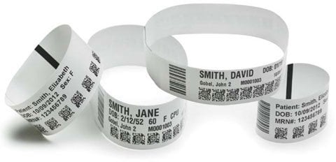 Opaski identyfikacyjne dla dzieci 25x178/250,10018857 , termiczna polipropylen/winyl ultrasoft klej akrylowy na końcówkach 1 rząd nawój zewnętrzny rol
