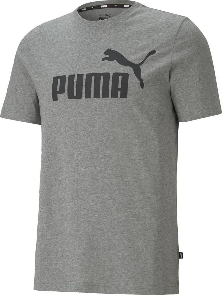 Puma Koszulka męska PUMA ESS LOGO TEE MEDIUM GRAY HEATHER M