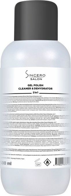 Ineza Nuriebinimo priemonė ir lipniųjų sluoksnių valiklis Sincero Salon Cleaner & Dehydrator 2in1 500 ml