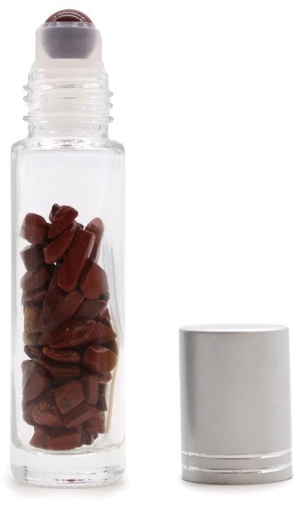 Butelka na olejek - Jaspis Czerwony