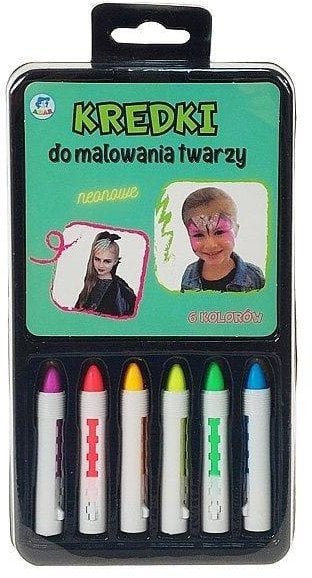 Kredki do malowania twarzy 6 kolorów