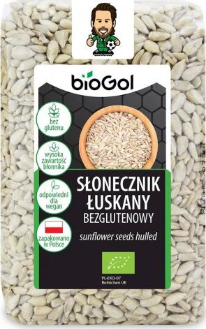 BIOGOL SŁONECZNIK ŁUSKANY BEZGLUTENOWY BIO 350 g - BIOGOL