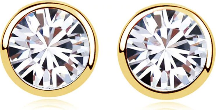 Lovrin Delikatne kolczyki z cyrkoniami na sztyft