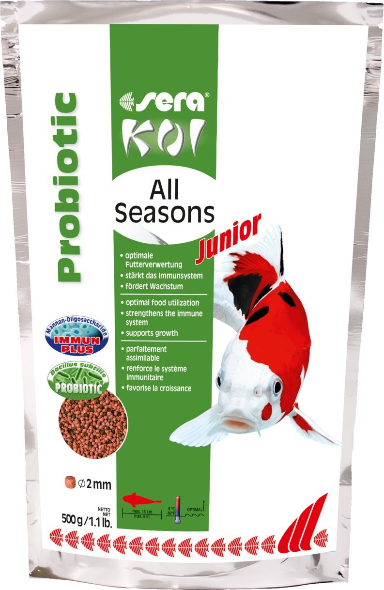 Sera Koi Junior All Seasons Probiotic 500 g - pokarm specjalny