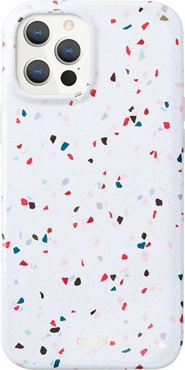 Uniq UNIQ etui Coehl Terrazzo Apple iPhone 12/12 Pro biały/natural white