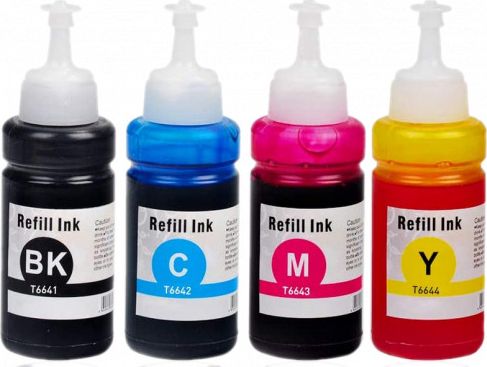 Tusz Epson 4x Tusz Do Epson T6641-6644 70ml CMYK