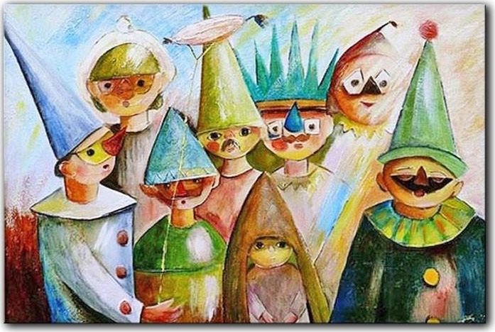 GO-BI Obraz - Tadeusz Makowski - olejny, ręcznie malowany 60x90cm uniwersalny