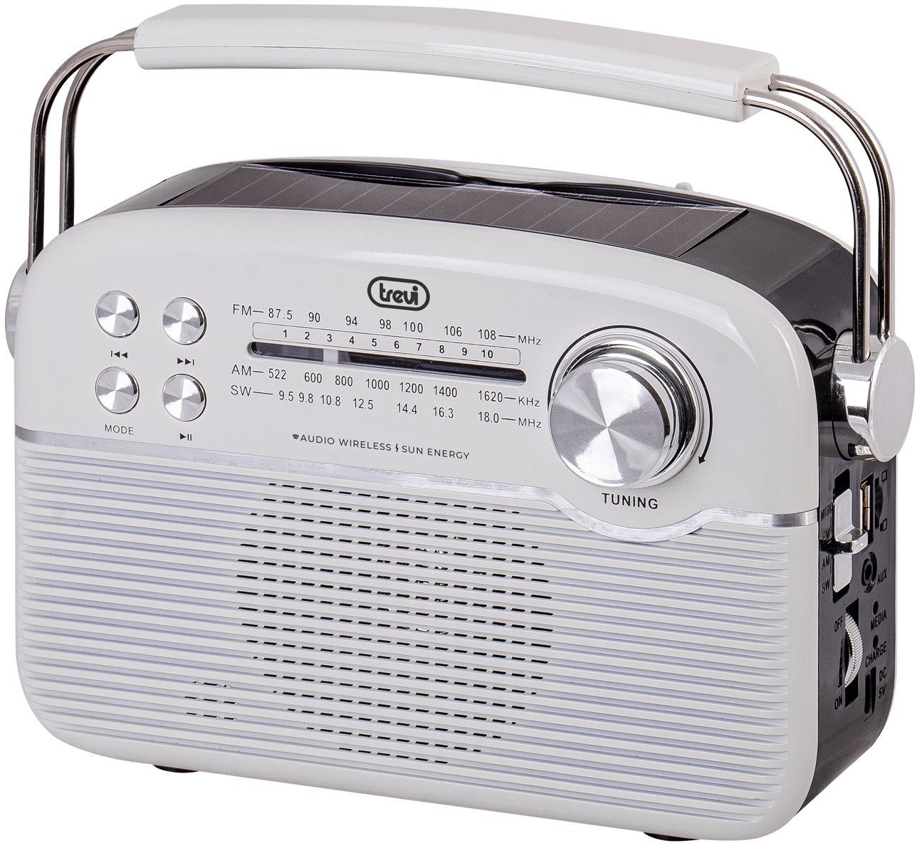 Radio Trevi solarne RA7F5001 white