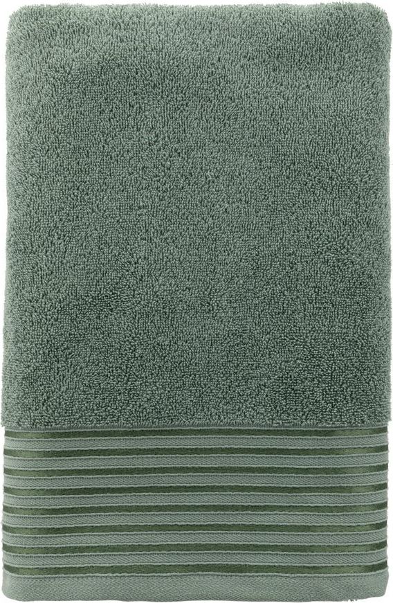 Miss Lucy Ręcznik łazienkowy bawełniany Miss Lucy Daunte 70x140 cm oliwkowy