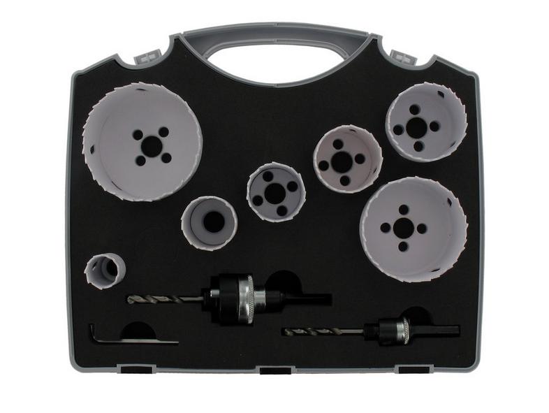 Abraboro Zestaw otwornic bimetalowych 22-76mm 2 adaptery (AB30510000)