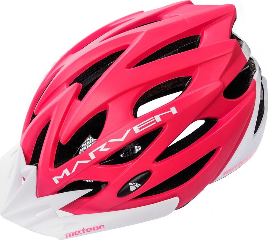 Meteor KASK ROWEROWY METEOR MARVEN coral/white L