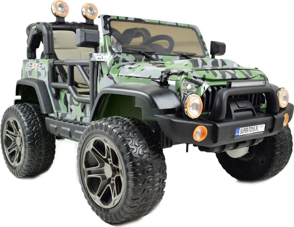 Super Toys MEGA JEEP PERFECT 002B EXCLUSIVE 4x4, WOLNY START/ MIĘKKIE KOŁA,/HP-002B uniwersalny
