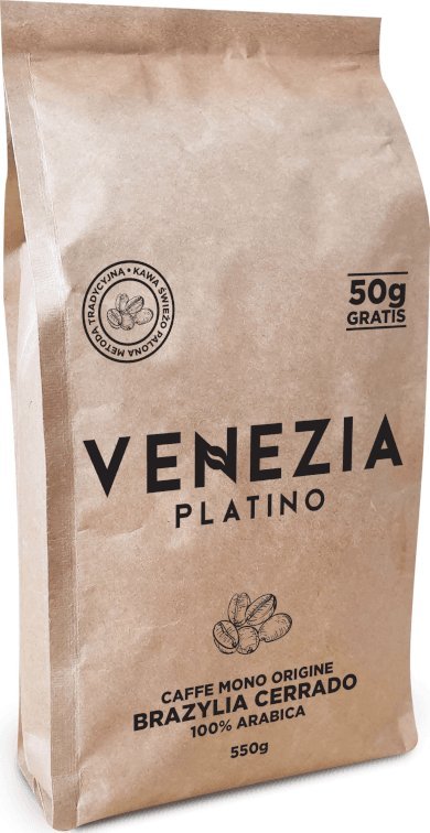 Kawa ziarnista Venezia Kawa ziarnista Świeżo palona Platino 550g
