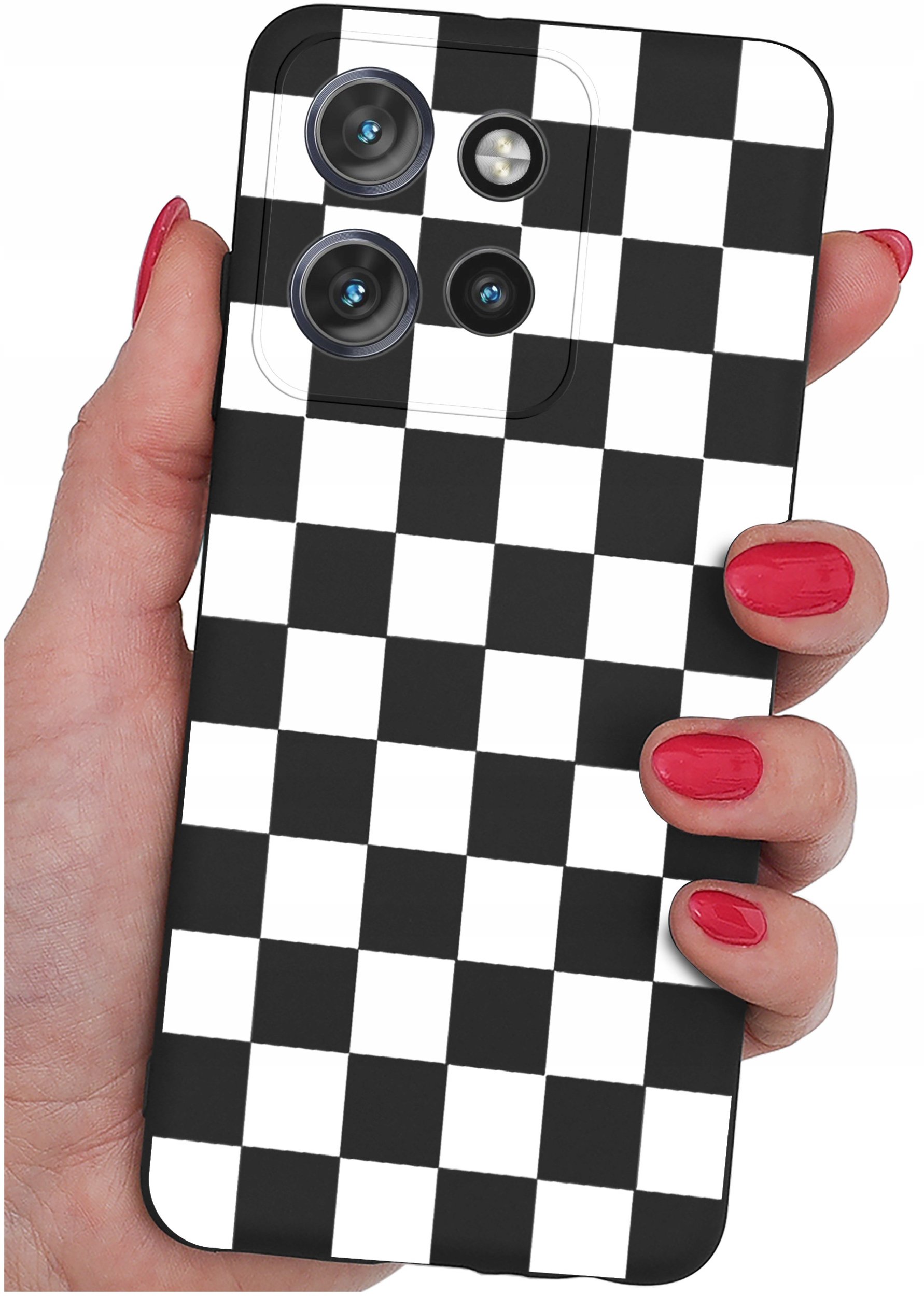 Etui do Motorola Moto EDGE 50 Neo WZORY |SILIKONOWE MATT CASE + SZKŁO 9H