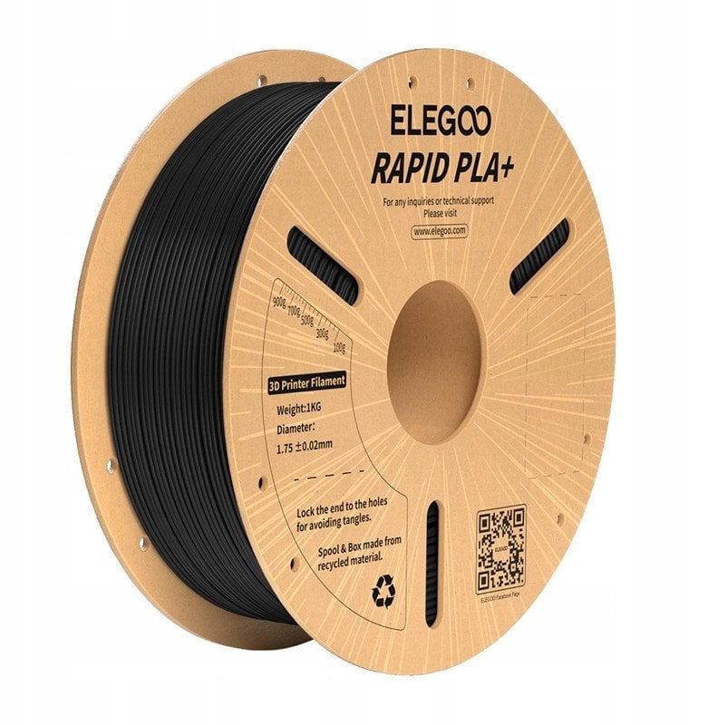 Filament Rapid PLA+ ELEGOO (Czarny)