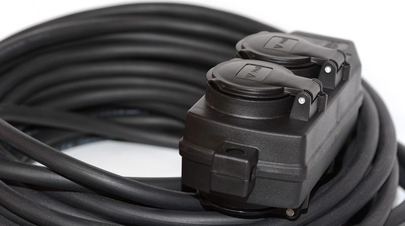 Hilark Przedłużacz gumowy rozgałęźnik 15m H07RN-F 3x1,5