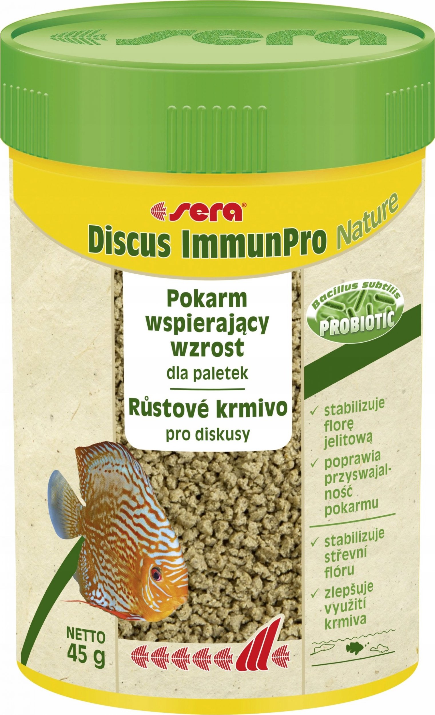 Sera sera Discus ImmunPro Nature 100 ml - pokarm dla pielęgnic