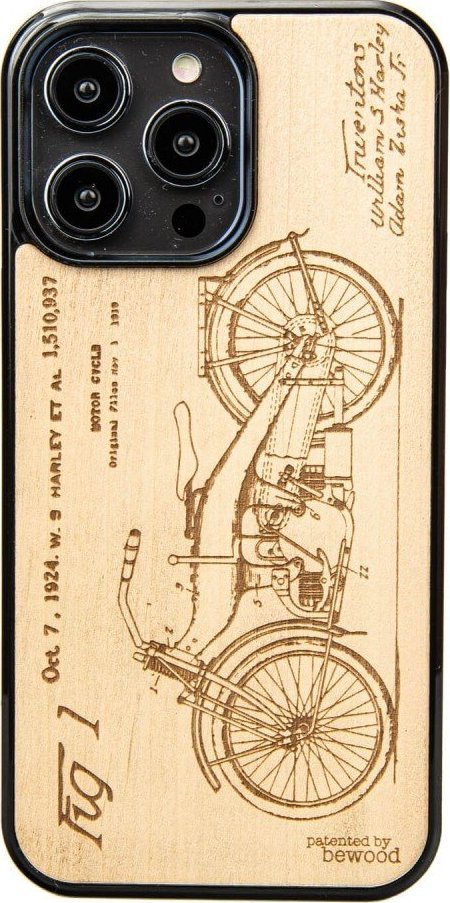 BeWood Drewniane Etui Bewood na iPhone 14 Pro Max HARLEY PATENT ANIEGRE