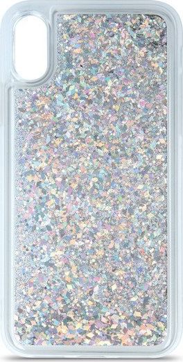 CASE ETUI LIQUID GLITTER TPU IPHONE 6 / 6S SREBRNY standard