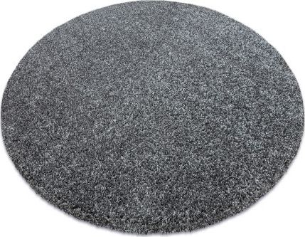 Dywany Łuszczów Nowoczesny dywan do prania ILDO 71181070 koło antracyt szary, koło 160 cm