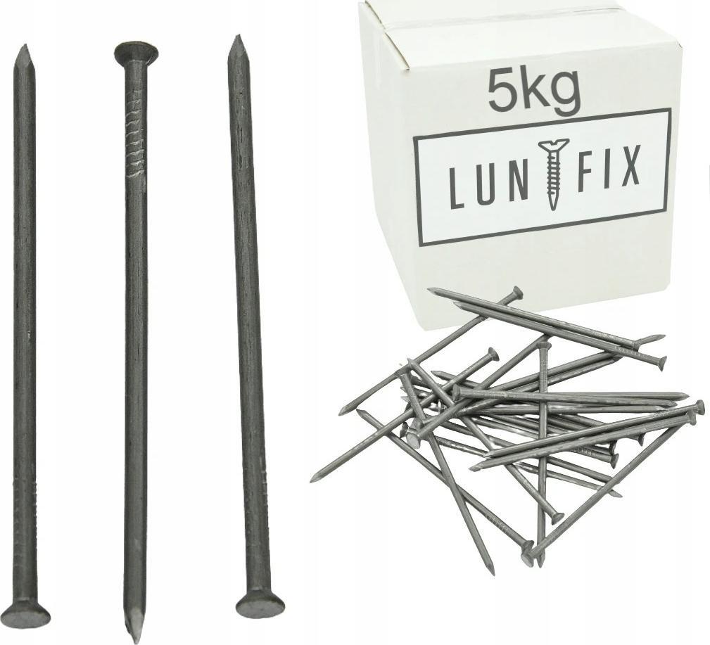 Lun Fix Gwoździe 2,5x50 mm budowlane czarne 5kg