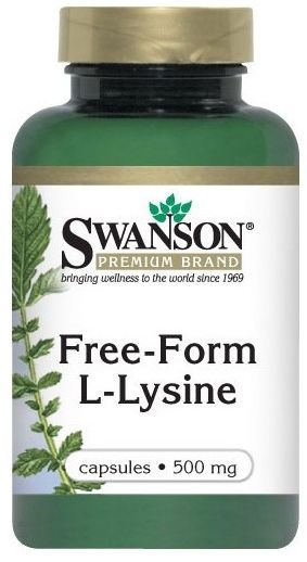 Swanson Lizyna (Free-Form L-Lysine) 500g 300 kapsułek