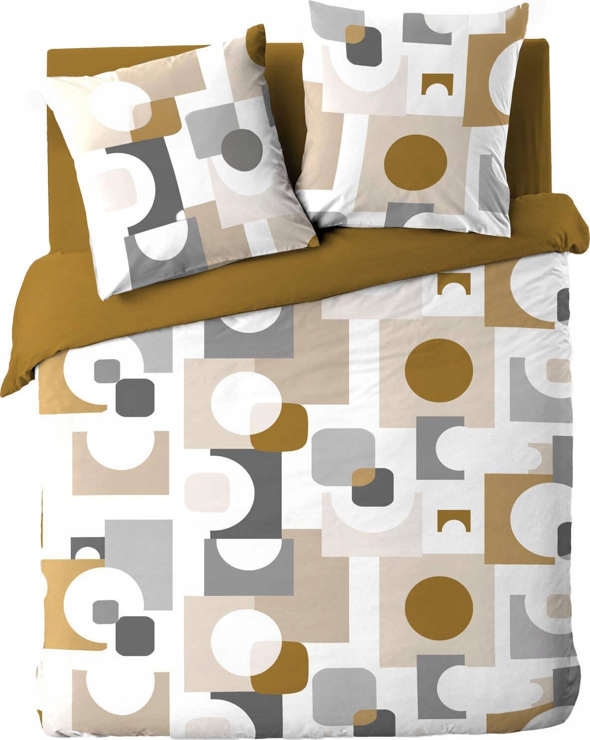Esprit Zestaw pościeli z geometrycznym wzorem, GEOMELO, 240 x 220 cm