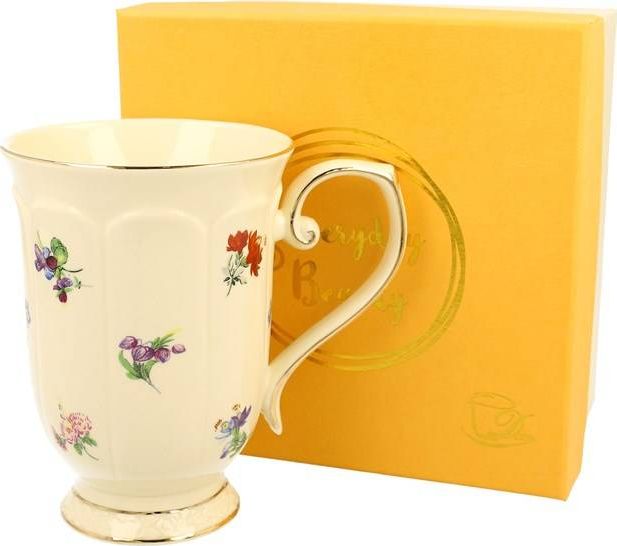 DUO Kubek na Stopce Duo Porcelanowy 450ml na Prezent dla Dzień Nauczyciela Mamy Babci England