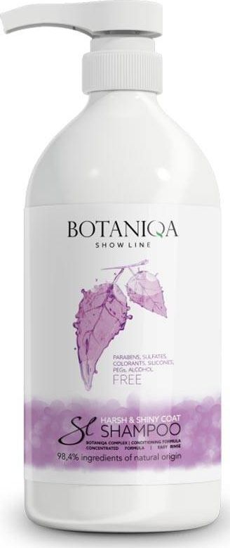 Botaniqa Botaniqa Show Line Harsh Shiny Coat Shampoo - szampon do sierści grubej i szorstkiej 1l uniwersalny