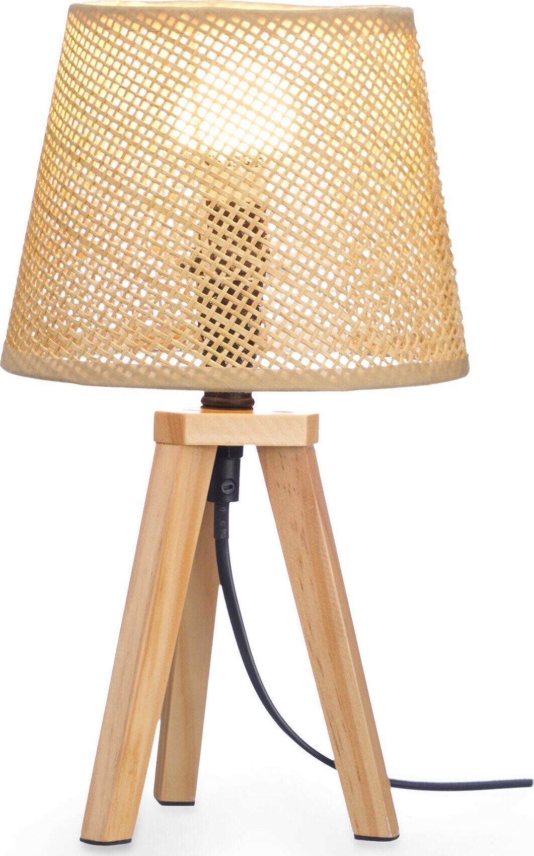 Lampa stołowa Giftdecor Lampka nocna boho NATURAL, 32 cm