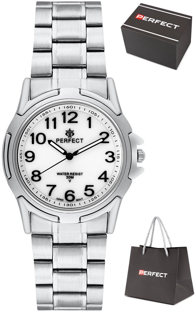 Zegarek Perfect P011-01 męski klasyczny czytelny 40 mm .