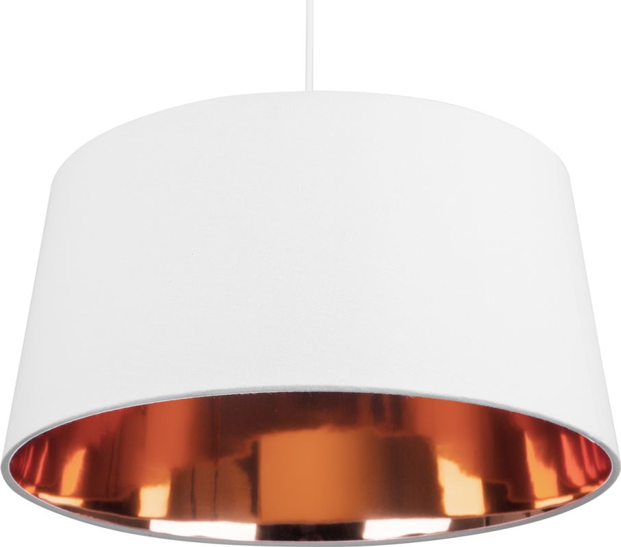 Lampa wisząca Beliani Lampa wisząca biało-miedziana KALLAR