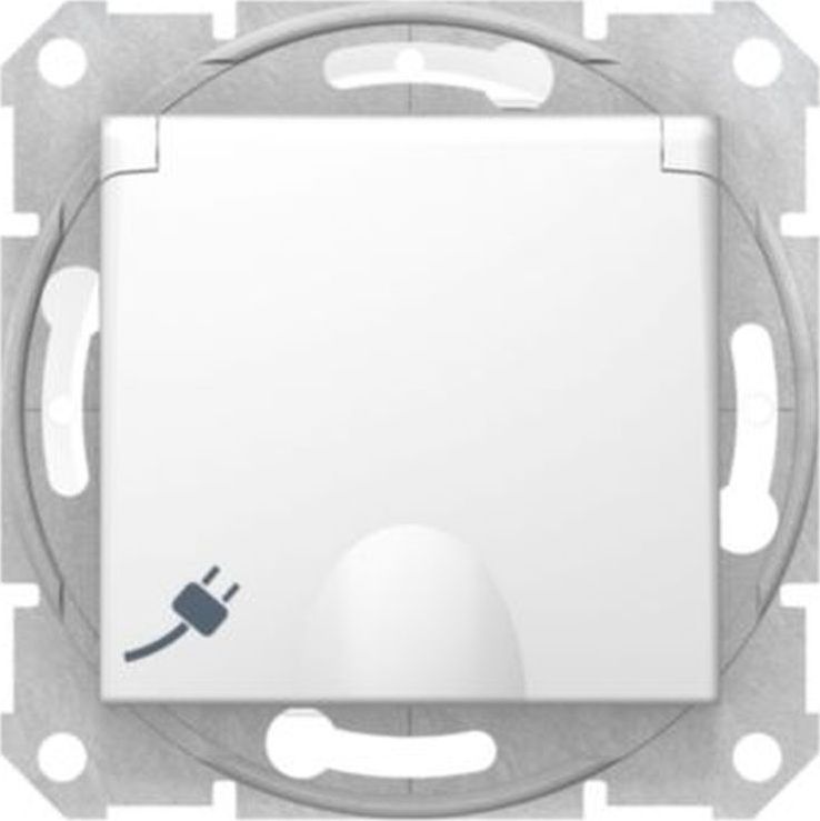 Schneider Electric Sedna Gniazdo pojedyncze SCHUKO IP44 białe SDN3100321