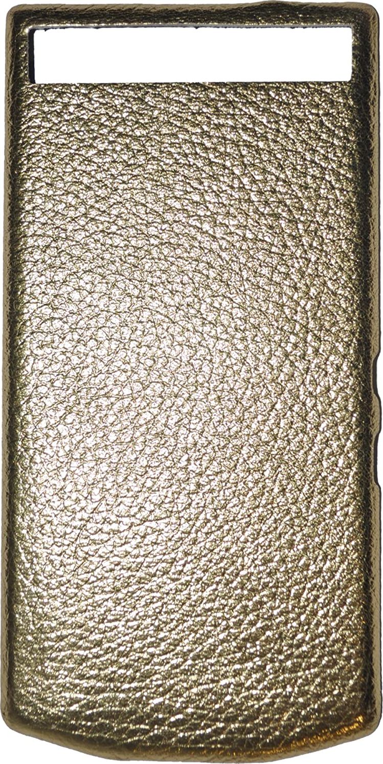 Blackberry Etui Porsche Design Leather Battery Door Cover P9982 grain gold