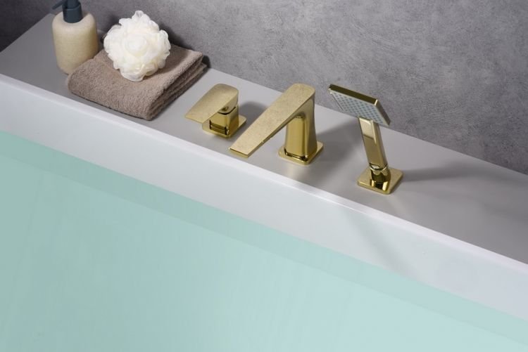 Bateria wannowa Blue Water Bateria wannowa 3-otworowa MONACO MON-BWW.080 kolor ZŁOTY