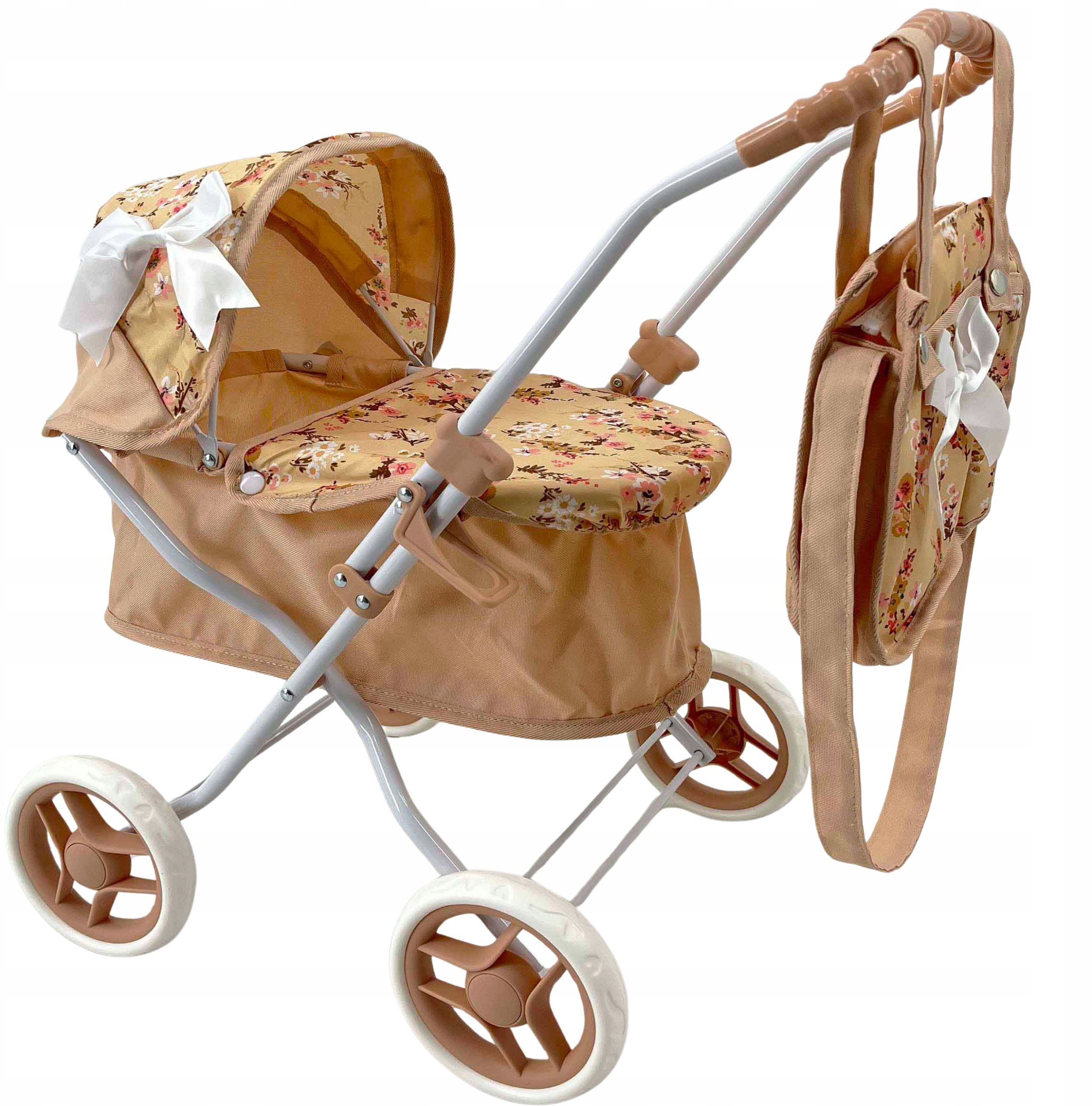 Wózek dla lalek głęboki z torbą