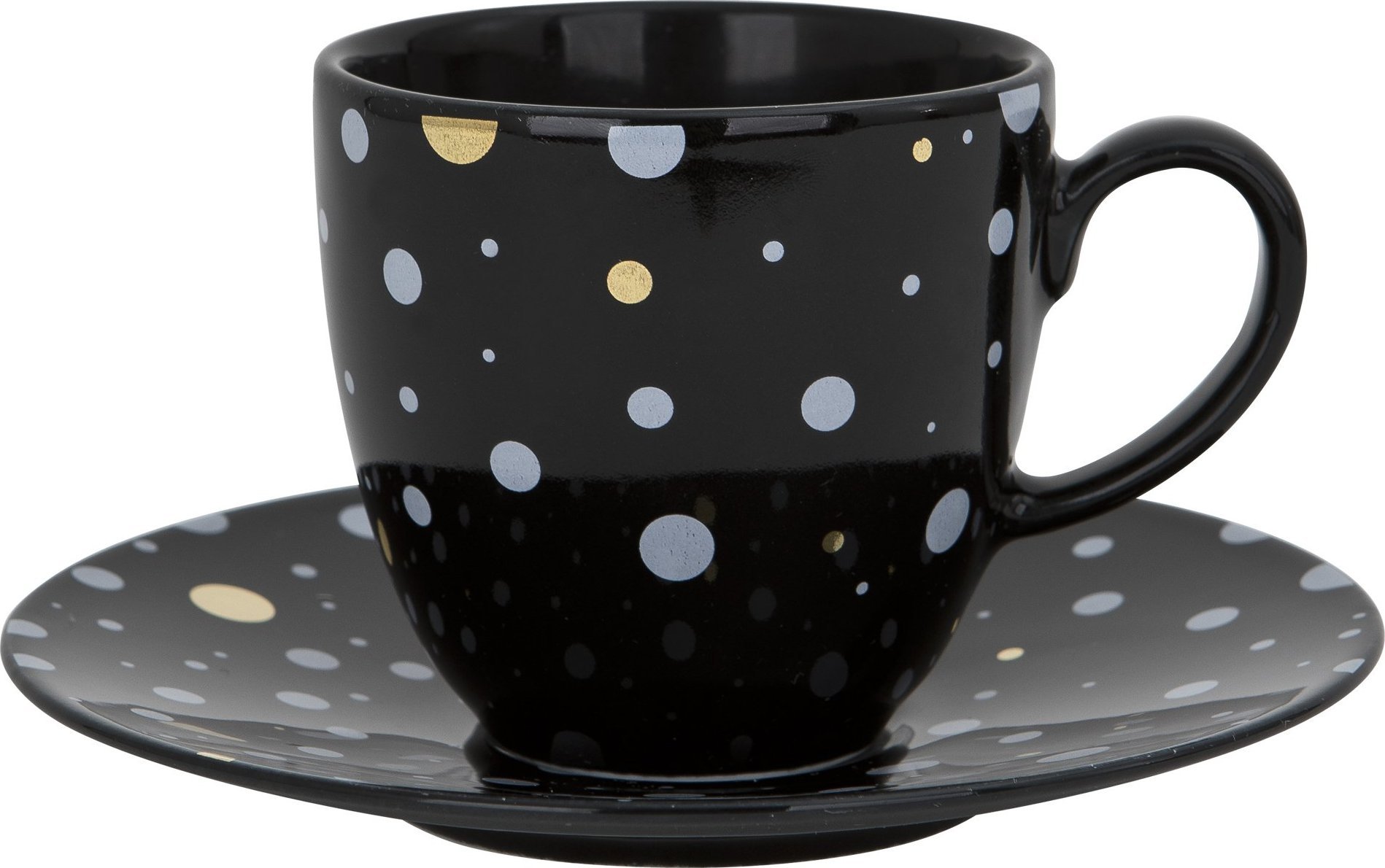 Karolina Filiżanka 250 ml ze spodkiem Black Galaxy