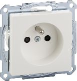 Schneider Electric Gniazdo pojedyncze Merten System M z/u 16A IP20 z przesłonami biel polarna (MTN2500-0319)