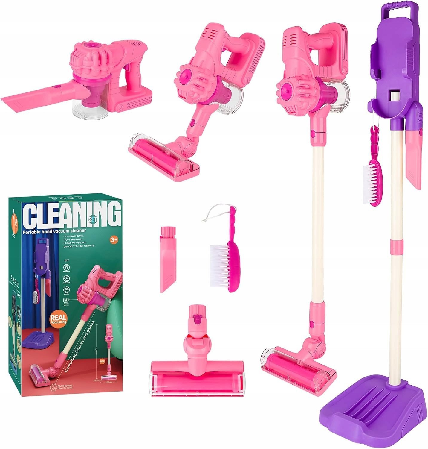 Odkurzacz dla dzieci pionowy fioletowy