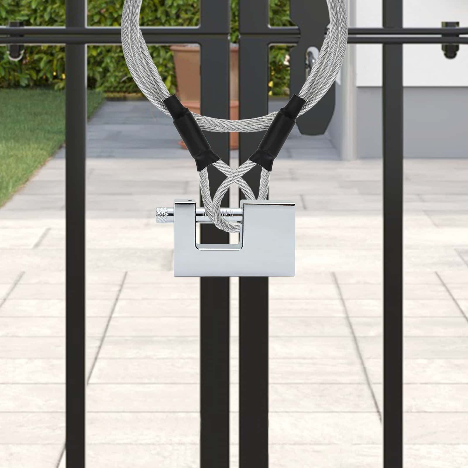 vidaXL Kłódka 6 pcs Srebrny 7,8 x 2 x 5 cm Żelazo