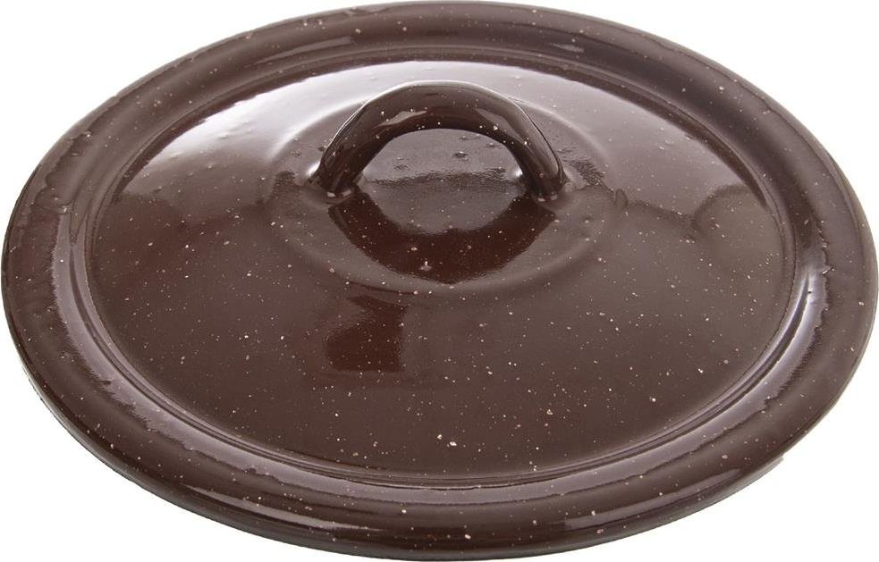 Orion Pokrywka EMALIOWANA pokrywa do garnka brązowa 16cm uniwersalny