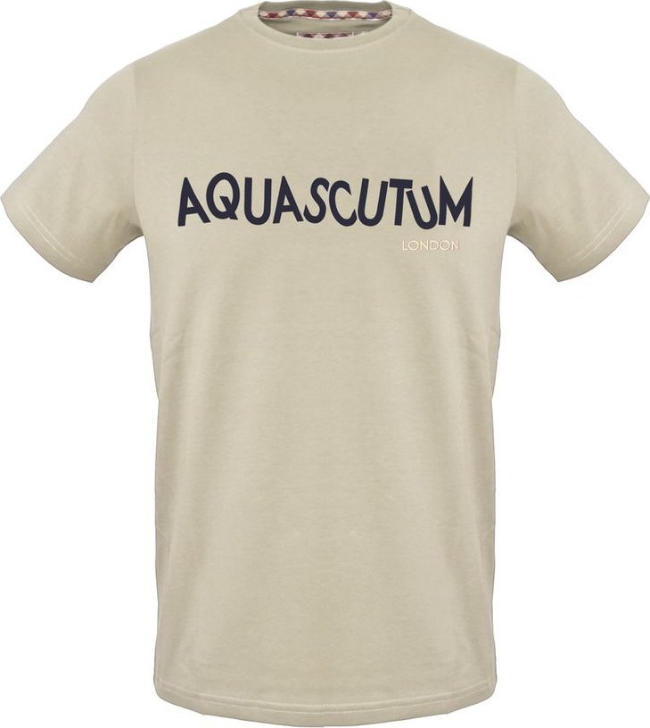 Aquascutum T-shirty marki Aquascutum model TSIA106 kolor Brązowy. Odzież Męskie. Sezon: Wiosna/Lato S
