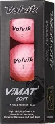Volvik morele Piłki golfowe VOLVIK VIMAT Soft (różowy mat) 3 szt