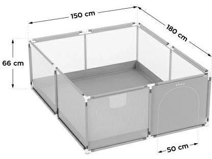 DA536 Kojec dla dzieci 150*180*65