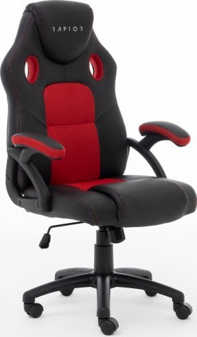 Raptor Gaming Raptor Gaming Stuhl GS-40 PU + Fabric schwarz/rot
