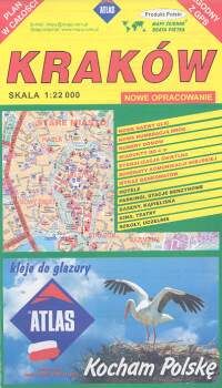 Kraków,Wieliczka 1:21 500 plan miasta