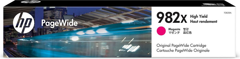 Tusz HP Oryginalny purpurowy wkład atramentowy o zwiększonej pojemności 982X PageWide (T0B28A)