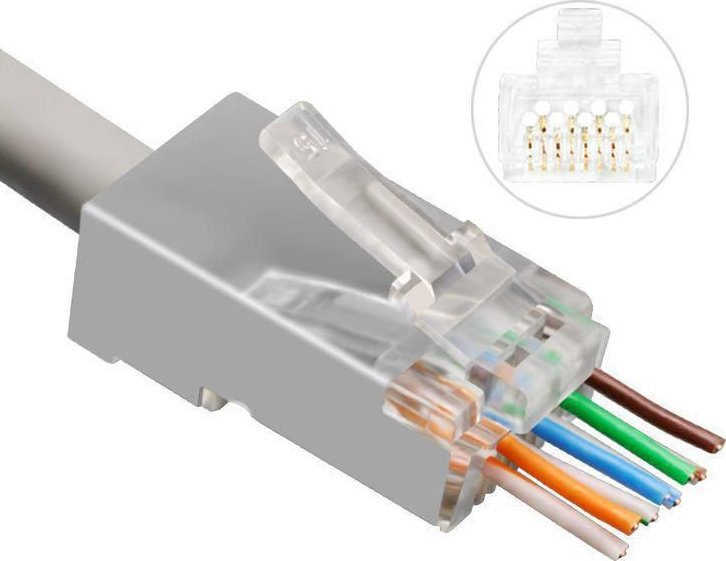 Lanview RJ45 STP plug Cat6A/Cat7 for
